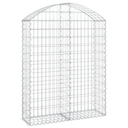 Cesto Gabbione ad Arco 100x30x120/140 cm Ferro Zincato