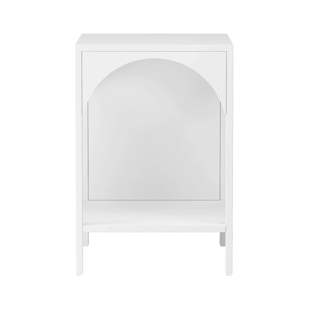 Mensola autoportante in acciaio 52 x 35 x 35 cm bianco 03_0006946