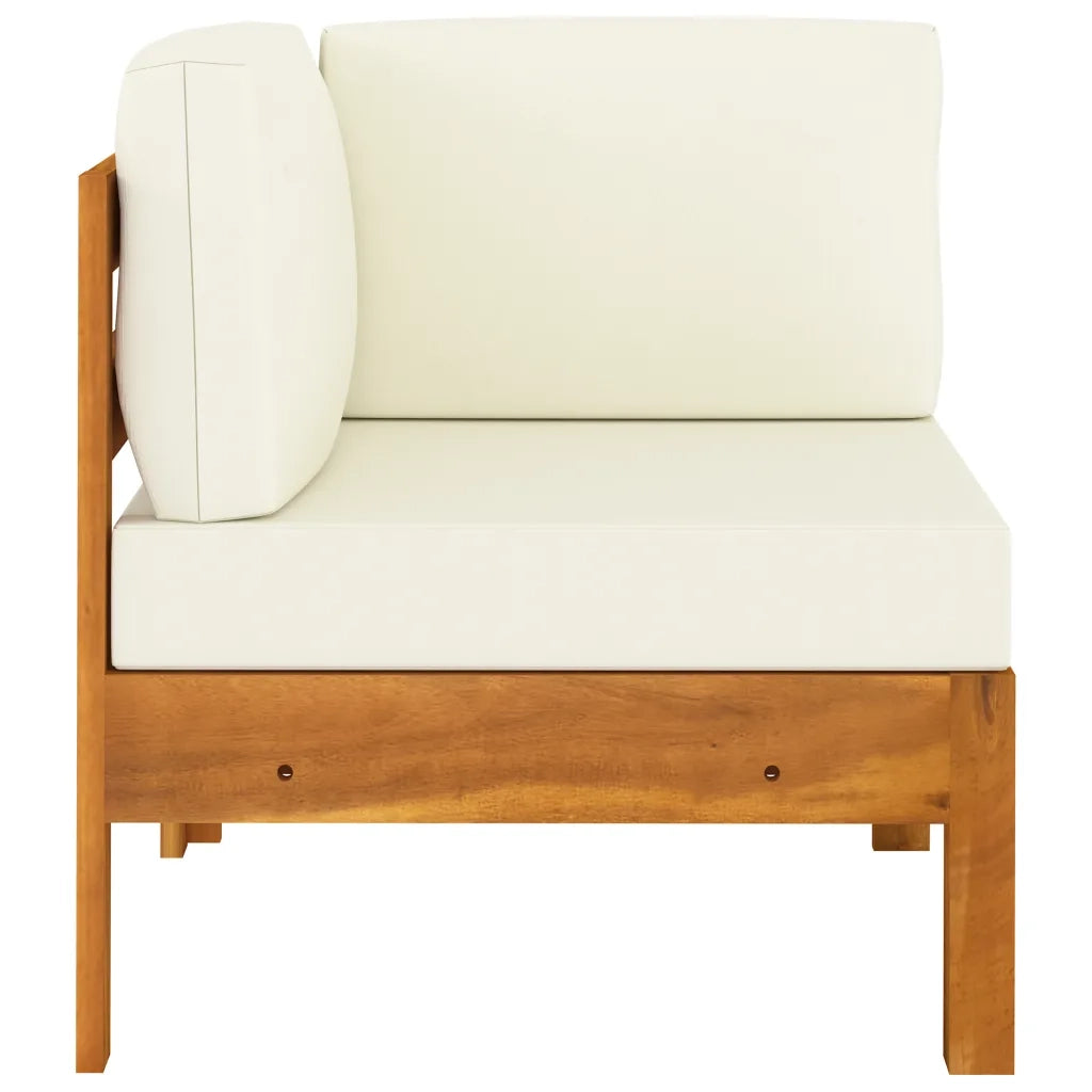 Set da Giardino 5 pz con Cuscini 100x60 cm Legno di Acacia 3057932