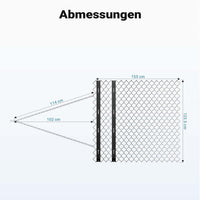 Rete livellatrice per quad trattorino 155x123,5x5,5 cm Erpice prato per livellare terreno