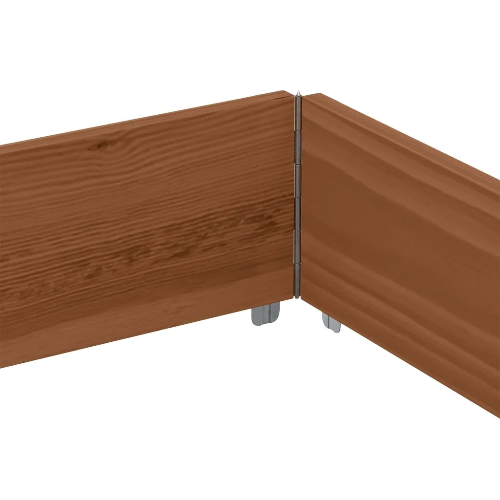 Fioriera | Cassetta per fiori | Vaso da Giardino Marrone 150x100 cm Legno Massello di Pino