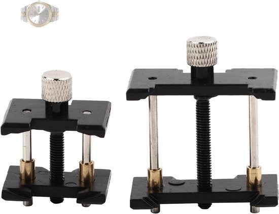 Set a doppio orologeria per orologeria su base fissa per orologiaio - accessorio per la riparazione orologeria, kit di riparazione orologeria
