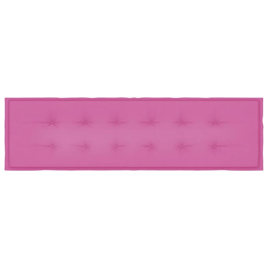 Cuscino per Panchina Tessuto Oxford Rosa 150 x 50 x 3 cm 361184