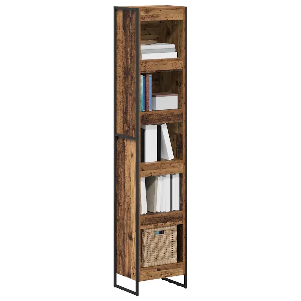 Armadio per Libri Legno vecchio 40 x 30 x 189,5 cm