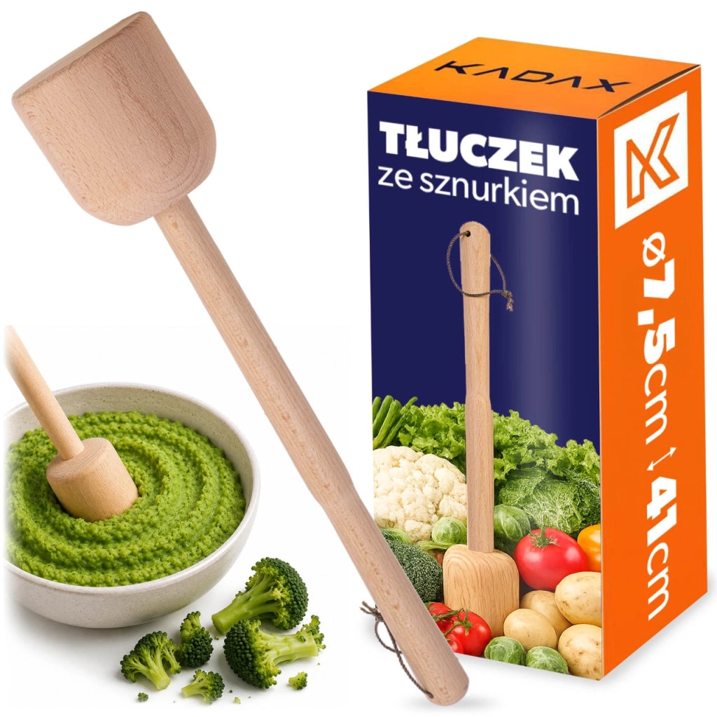 KADAX Schiaccia-crauti in legno per fermentazione, 41 cm