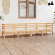 Set Divani da Giardino 4 pz in Legno Massello di Pino cod mxl 44289