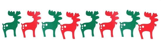 Decorazioni per Natale 4 Set - Bambino/Elfo da Appendere - Decorazione - Resistente alle Scalfitture - Tessuto in Doppia Facia - 2,5 Metri - Decorazioni per Natale