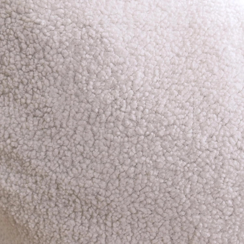 Pouf Poltrona a Sacco - Imbottitura in Schiuma, Molto Confortevole - Tessuto Sherpa Morbido - Fodera Lavabile - Pouf Divano Gigante (180 x 140 cm, Bianco)