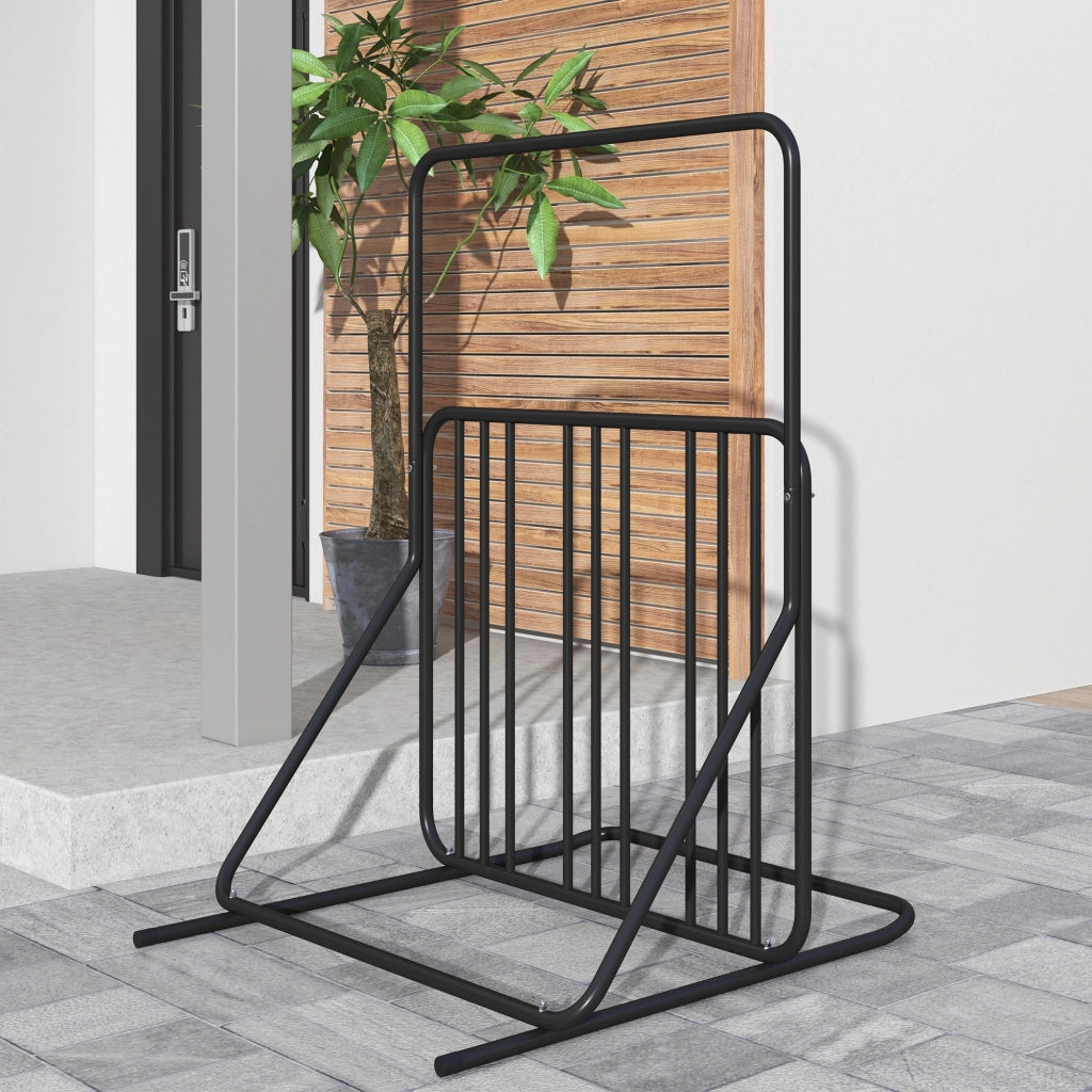 Portabiciclette per 4 Biciclette ¨C Zephmum ¨C Nero 102x92x130 cm