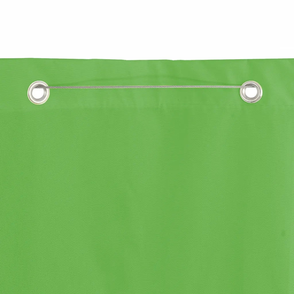 Paravento per Balcone Verde Chiaro 100x240 cm in Tessuto Oxford