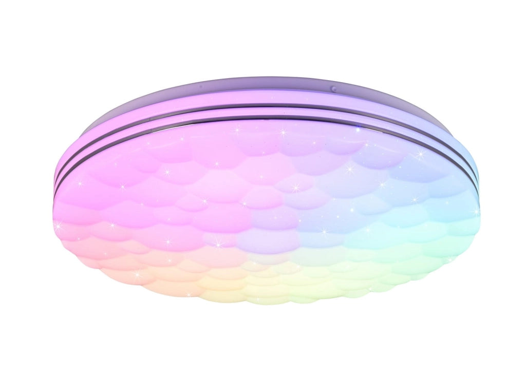 Plafoniera LED RL TIGER 38 cm bianca RGB CCT 22W IP20