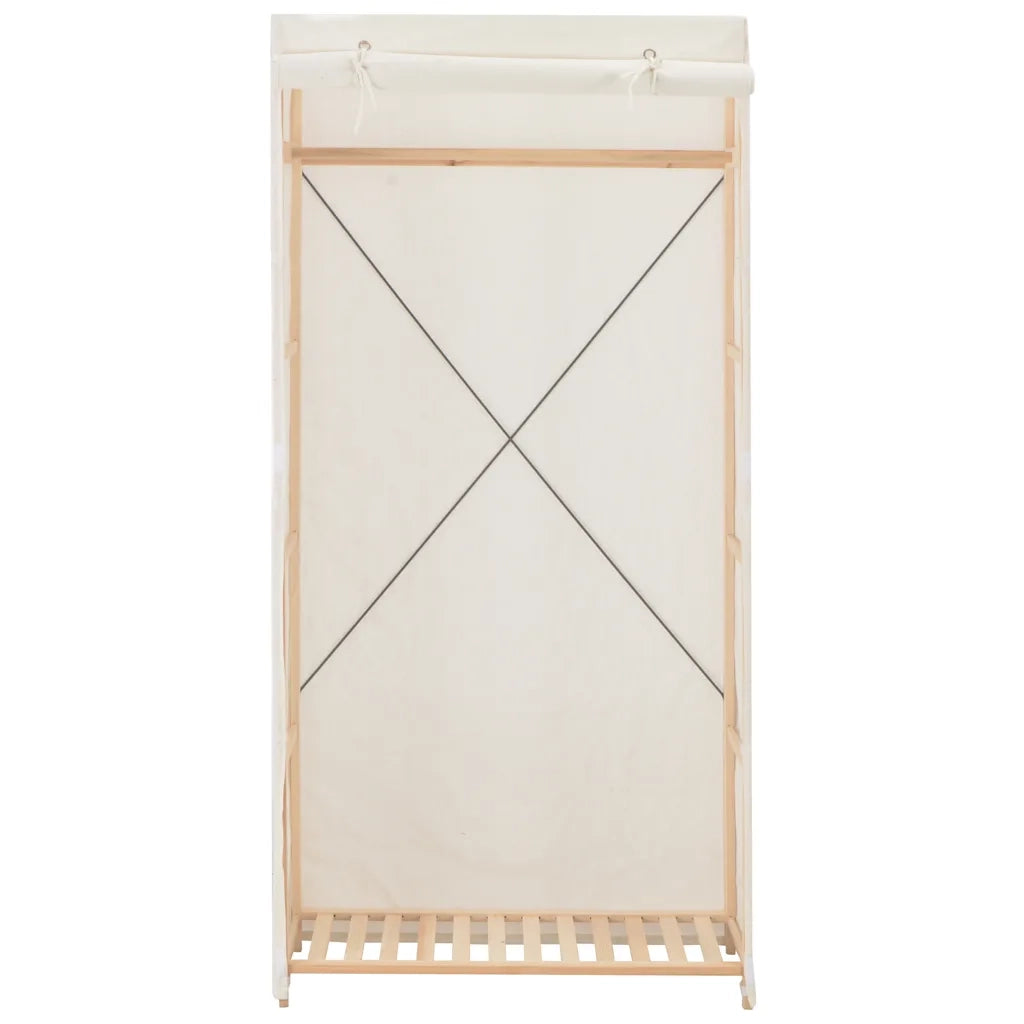 Armadio Bianco 79x40x170 cm in Tessuto CFW3330793