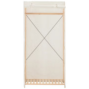 Armadio Bianco 79x40x170 cm in Tessuto CFW3330793