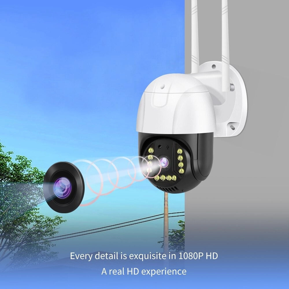 Trade Shop - Telecamera Ptz Panoramica Smart Ip 1080p Q-s902 Wifi 2k Hd Sorveglianza Sicurezza -