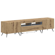 Mobile TV LED a 5 pezzi Rovere Artigianale Legno ingegnerizzato 3416933