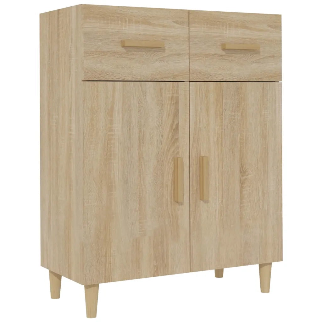 Credenza Rovere Sonoma 69,5x34x89 cm in Legno Multistrato 812189