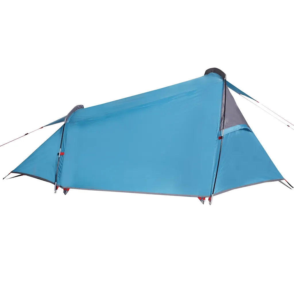Tenda da Campeggio a Tunnel per 2 Persone Blu Impermeabile 94613