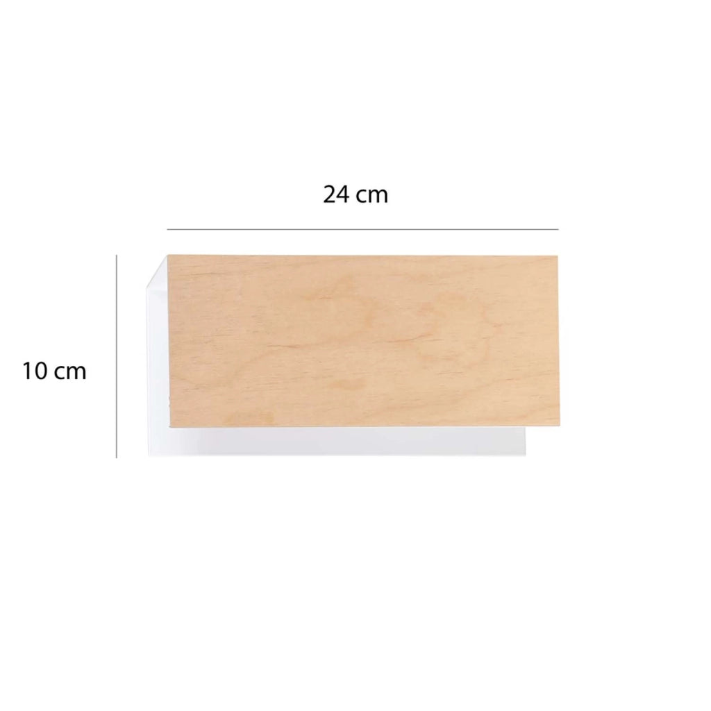 Applique Minimal Sarutahiko Acciaio Bianco 1 Luce E27 Ip20