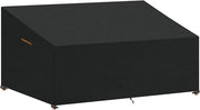 Banco da giardino 3-4 posti per esterno lounge impermeabile - 240 x 99 x 61/89 cm