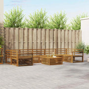 Set di divani da esterno 8 pcs Naturale