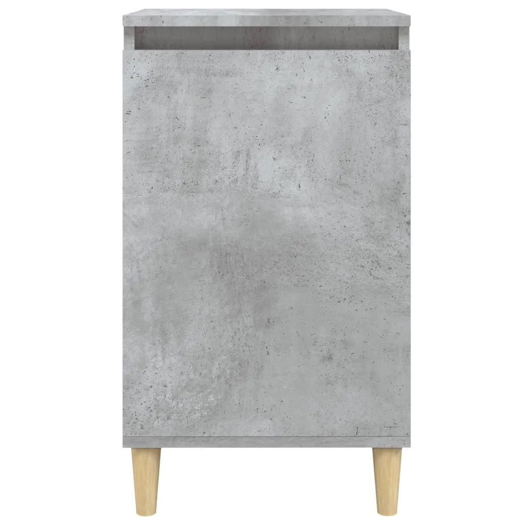 Comodino-Tavolino da notte Grigio Cemento 40x35x70 cm in Legno Multistrato 388703