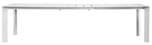 Tavolo Allungabile da Giardino 200/300x100x75 cm Nettuno in Alluminio Bianco