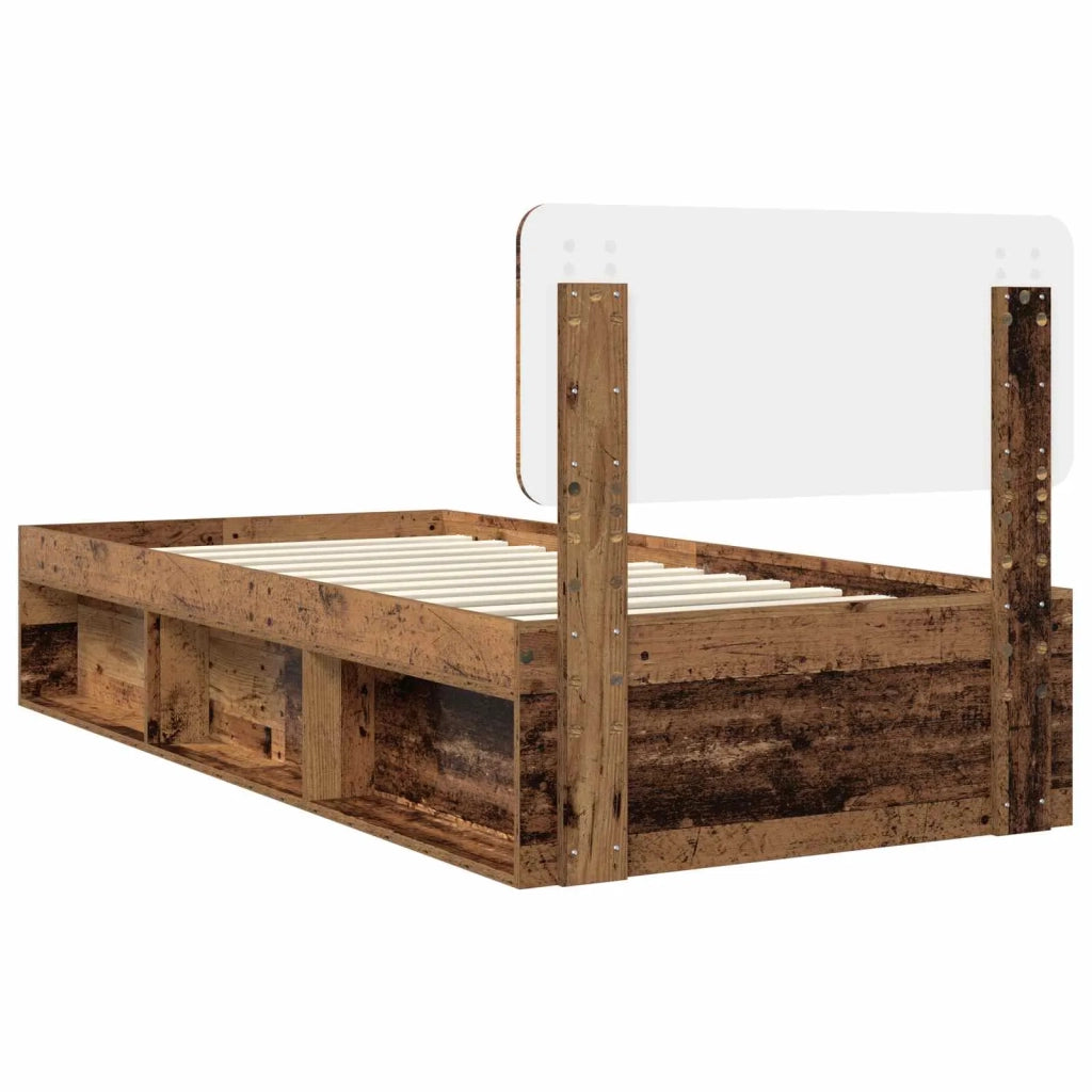 Struttura del letto Legno vecchio 100 x 200 cm Pino massello 3412121