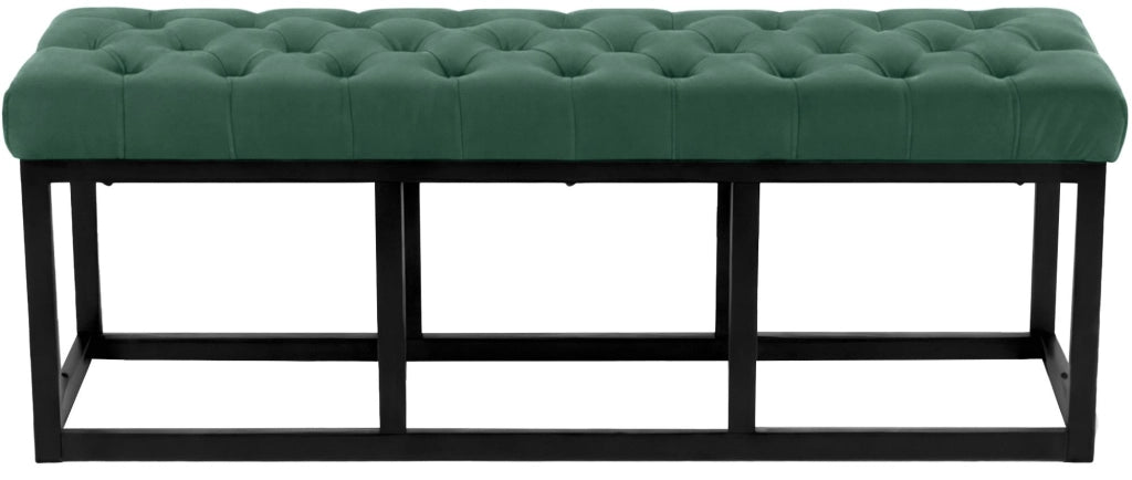 Panca Polson Velluto Nero 120 cm 5