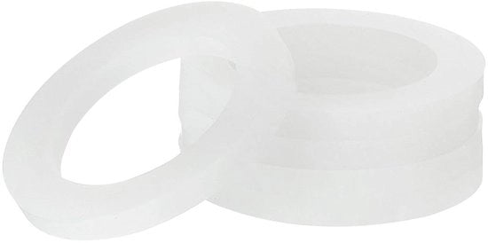 Set di afdichting in silicone per douchi - 30 mm per douchi capo - set da 5 pezzi con 20 mm D - gomme di afdichtaggio VMQ bianche per tubi di acqua e rubinetti
