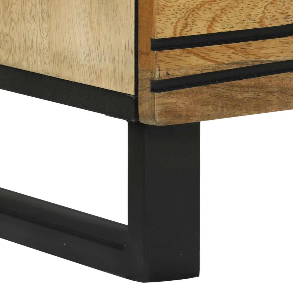Highboard 60x33.5x100 cm Legno massello di mango