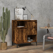 Credenza-Buffet-Armadio da cucina Rovere Fumo 60x35x70 cm in Legno Multistrato 823279