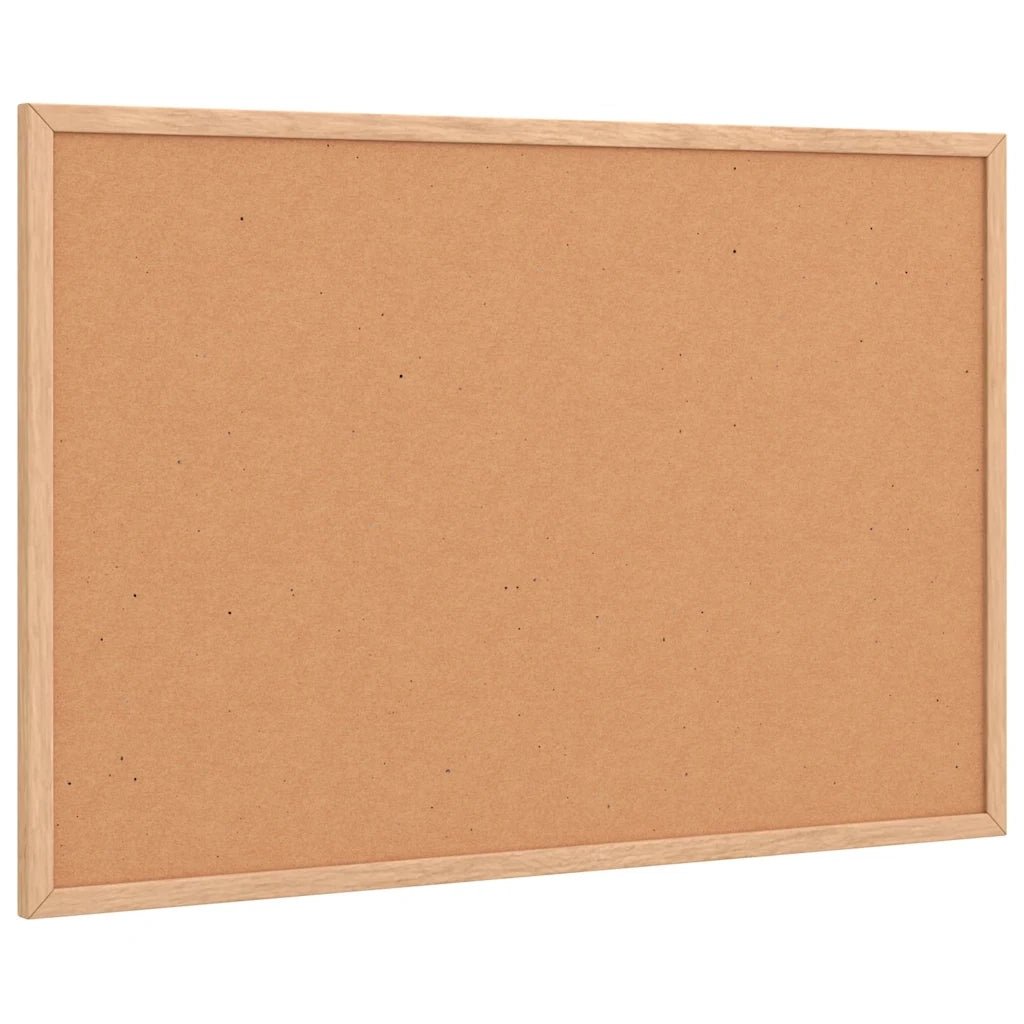 Bacheca in sughero con cornice in legno massello di pino 60x40 cm 4017418