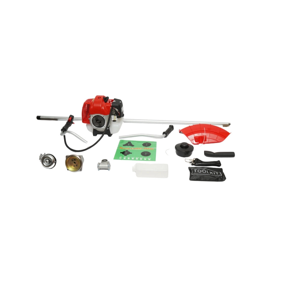 Decespugliatore professionale a benzina Economico 3HP, 2T 52cc, velocità 7500rpm, disco 3T, tamburo filo, kit accessori incluso THOR