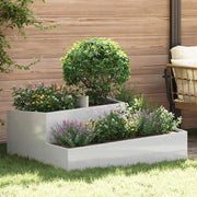 Vaso da giardino Argento 100 x 100 x 50 cm Acciaio inossidabile 873589