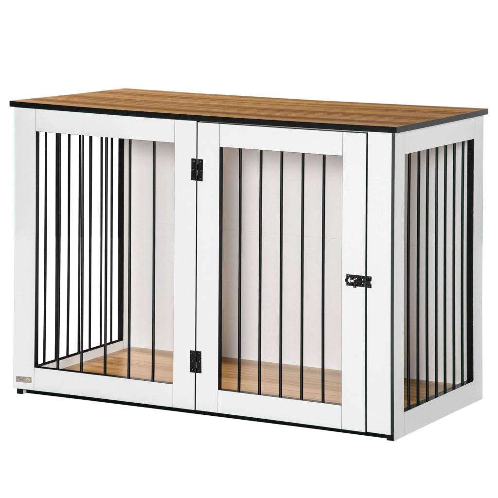 Casetta per cani grande ¨C zephmum ¨C 106x60x76 cm bianco legno
