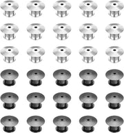 30 borchie di conservazione per gioielli, spille, badge e etichette personalizzate - Chiusure a vite metalliche di sostituzione