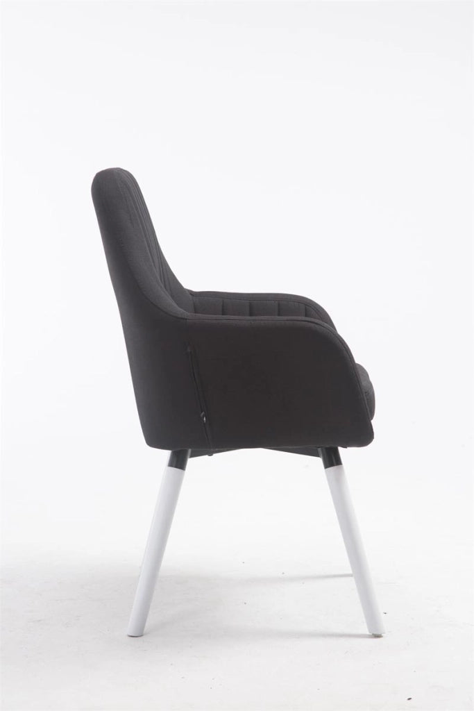 Poltroncina Florian in tessuto nero,bianco