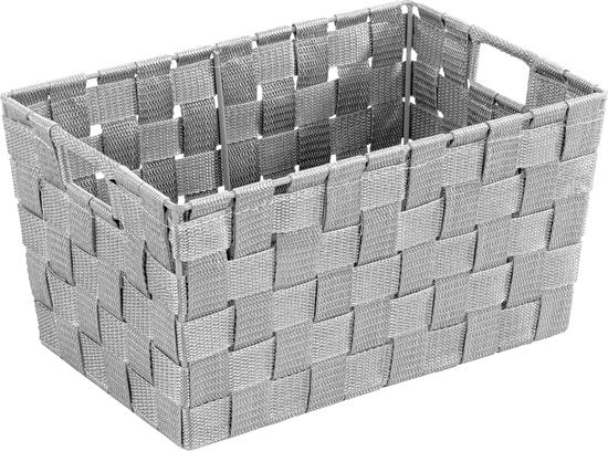 Cestino di Stoccaggio Bianco Polipropilene 30 x 15 x 20 cm, piccolo