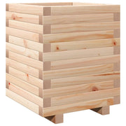 Fioriera rialzata per piante fiori patio giardino 40 x 40 x 49,5 cm legno di pino massiccio marrone 02_0037566