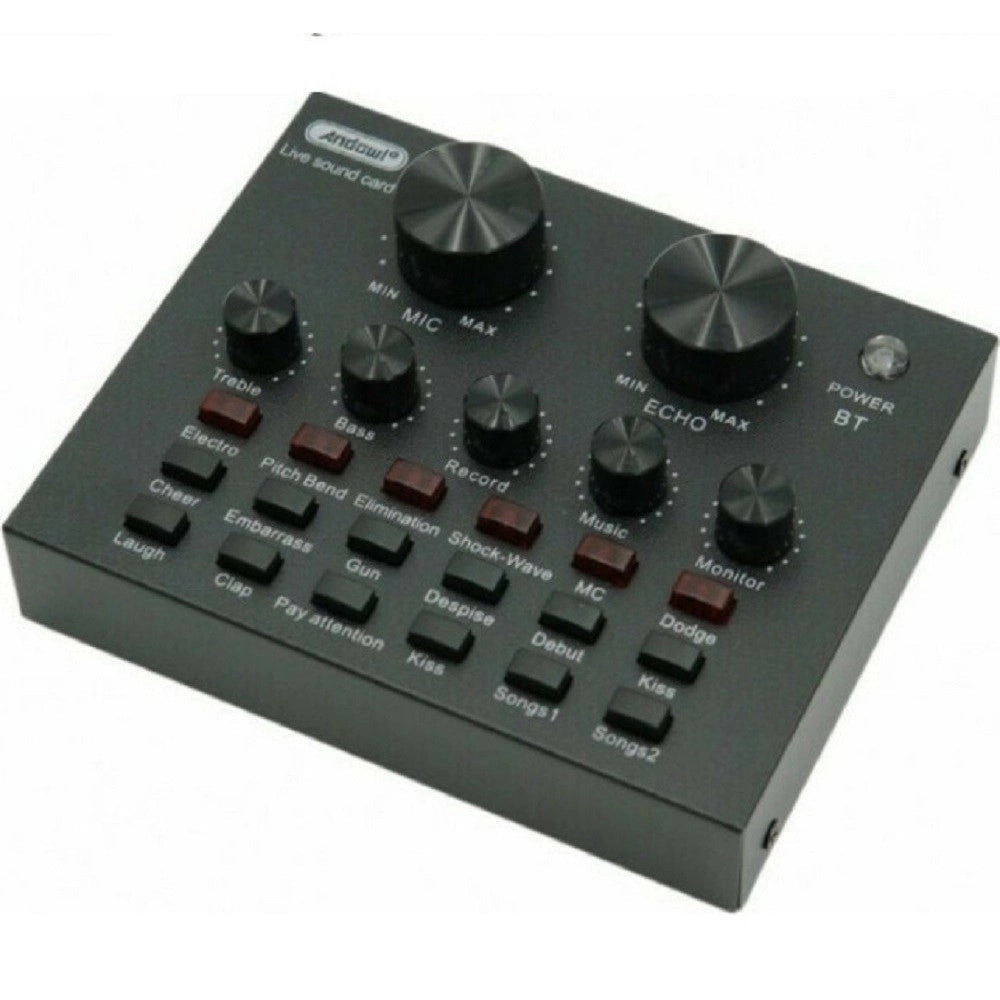 Trade Shop - Set Microfono Con Mix Schede Audio Filtro Anti-pop Supporto Girevole Studio Mic8 -