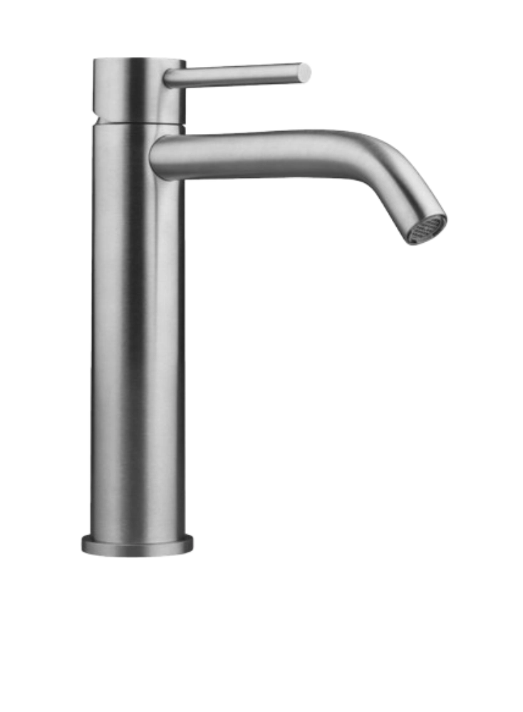 Miscelatore lavabo medio AISI 316 spazzolato senza piletta Testori