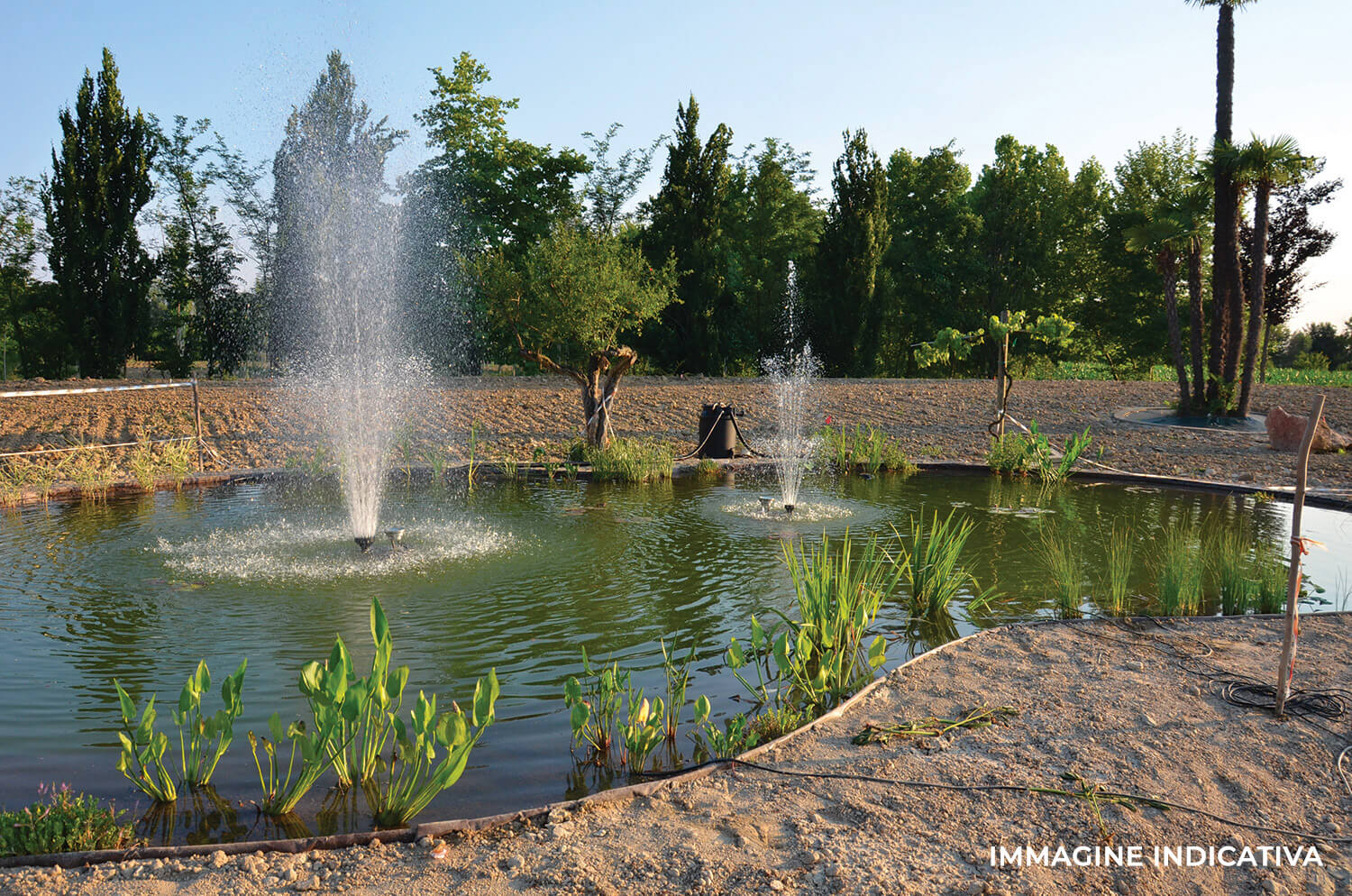 Telo in PVC Rinforzato Effetto Ghiaino 3x3m per Laghetti Naturale