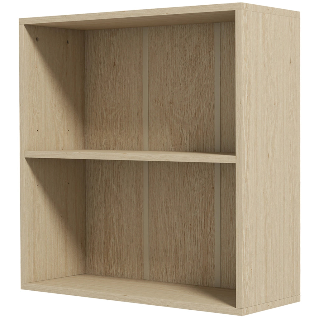 Libreria scaffale 2 scomparti ripiano regolabile ¨C Xylo ¨C legno naturale 60x24x63 cm