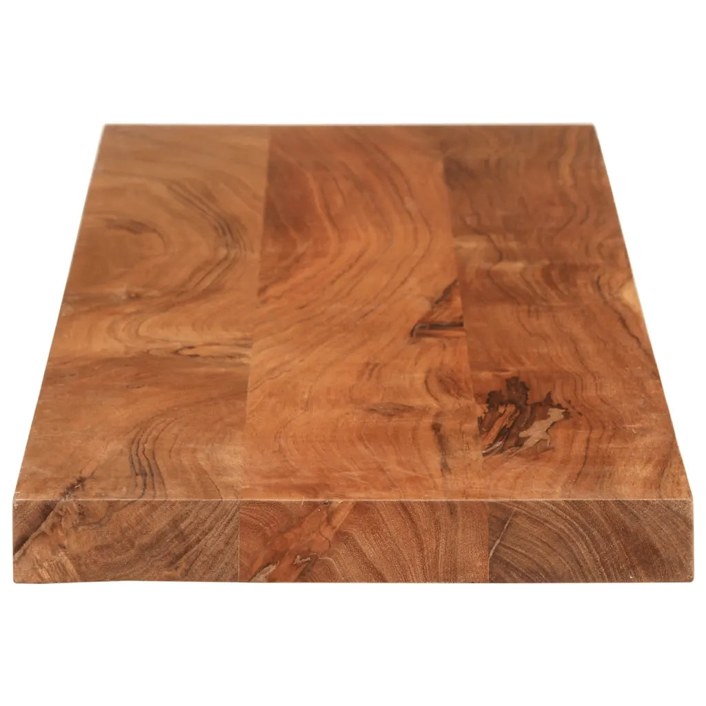 Piano Tavolo 110x20x3,8 cm Rettangolare Legno Massello Acacia 370950