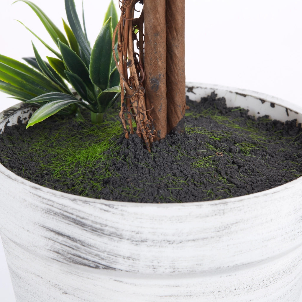 Pianta di lavanda artificiale, set da 2, piante artificiali, pianta da interno in vaso da 60 cm, albero artificiale con muschio artificiale per uso