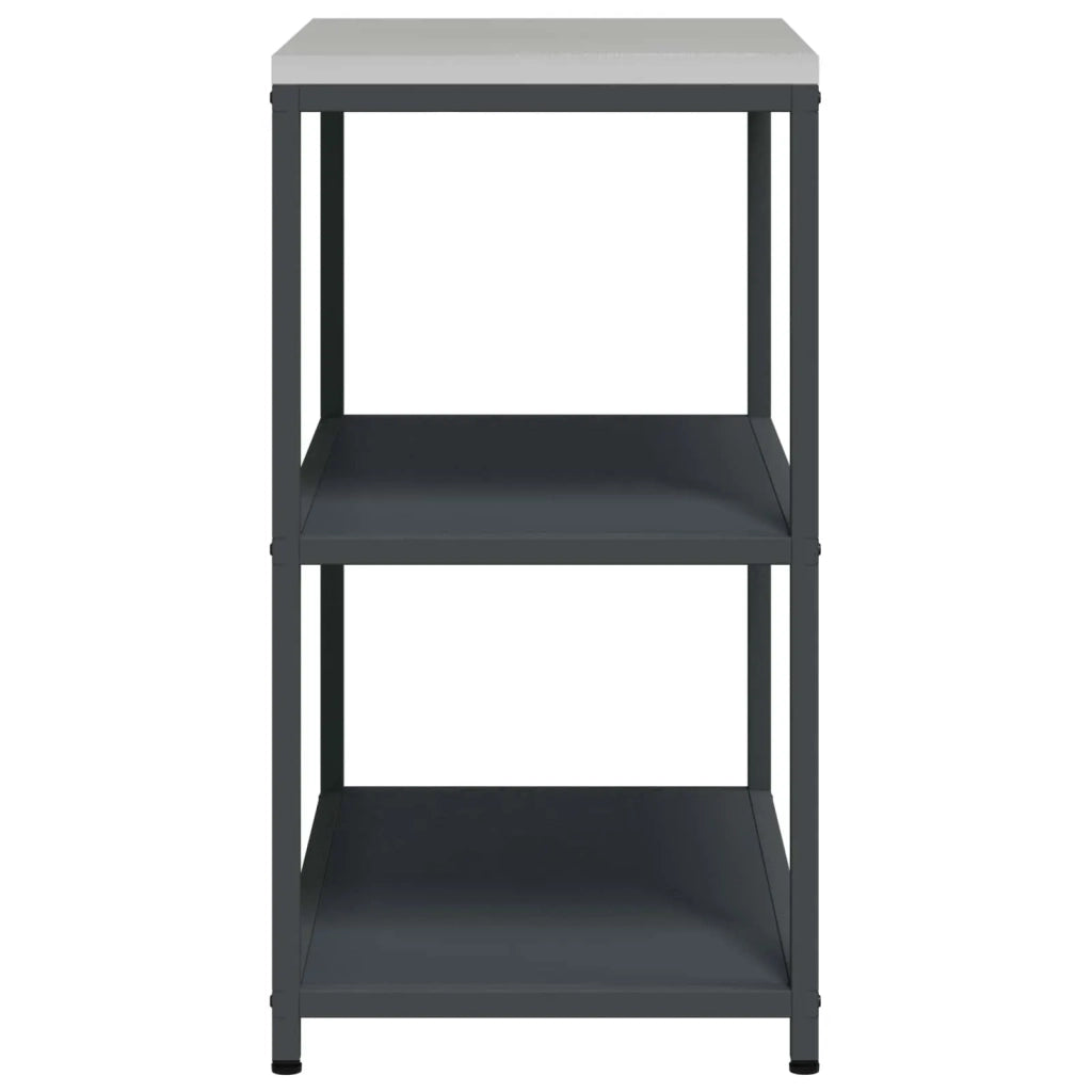 Stoccaggio in cucina Antracite 90 x 50 x 92 cm Acciaio 874956