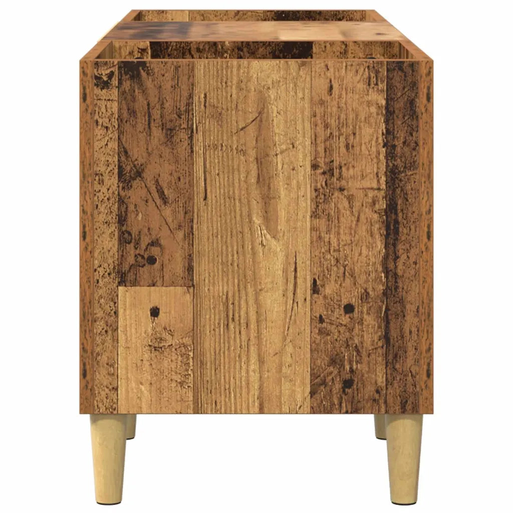 Mobile porta vinili Legno vecchio 121 x 38 x 48 cm 881471