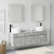 Set di Armadi da Bagno 5 pcs Grigio Cemento 53 x 15,5 x 70 cm 3406650