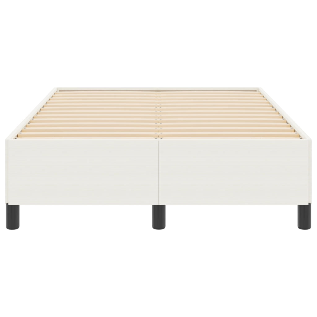 Struttura Letto Crema 120x190 cm in Tessuto A Coste