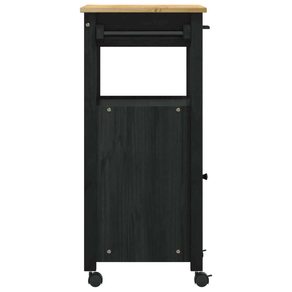 Carrello da Cucina MONZA Nero 48 x 40 x 88,5 cm CFW6157877